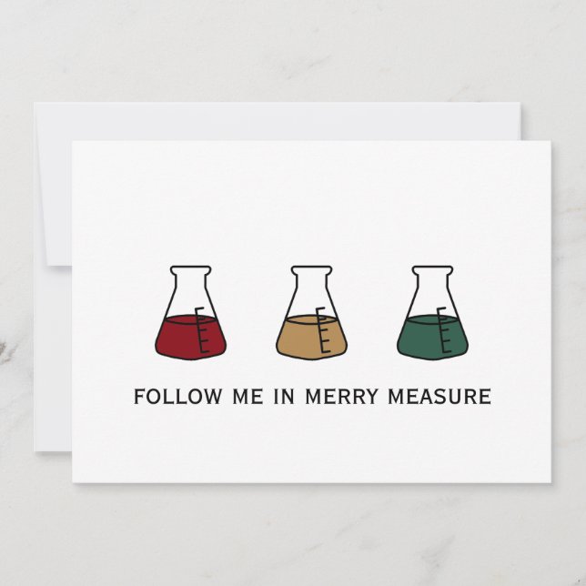 Merry Measure Chemistry Science Erlenmeyer Holiday (Front)