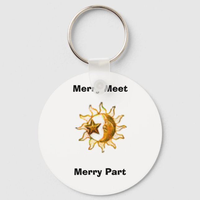 Merry Meet, Merry Part Keychain (Front)