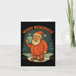 Merry Menopause Funny Santa Meme Tank Top Card