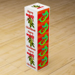 merry mermaid christmas mistletoe wine gift box<br><div class="desc">holiday cheer</div>