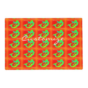 merry mermaid christmas placemat