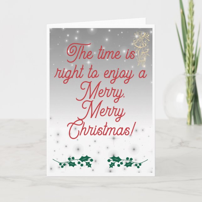 Merry Merry Christmas Card (Front)