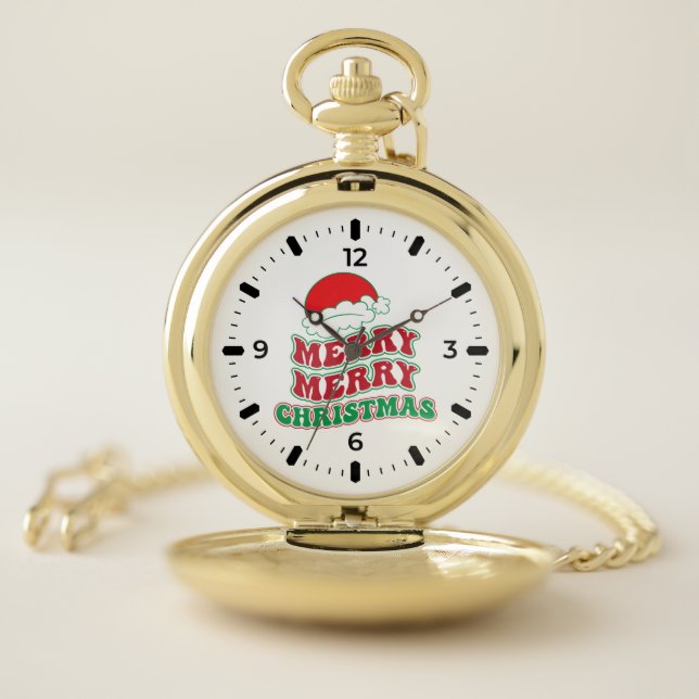 Merry Merry Christmas – Festive Pocket Watch (Inside)
