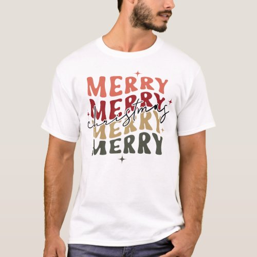 Merry Merry Christmas Matching Family T_Shirt