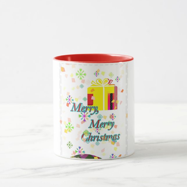 Merry Merry Christmas Presents  Mug (Center)