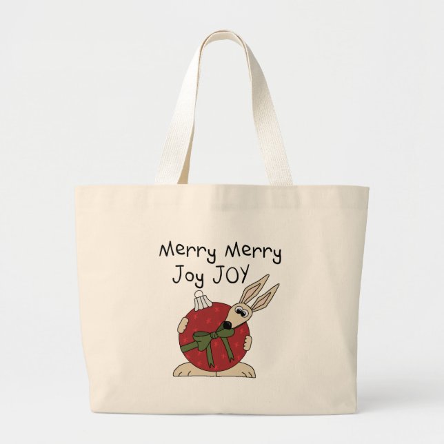Merry Merry Joy Joy Tshirts and Gifts Large Tote Bag (Front)