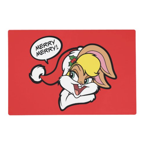 Merry Merry Lola Bunny Placemat