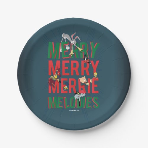 Merry Merry MERRIE MELODIES Paper Plates