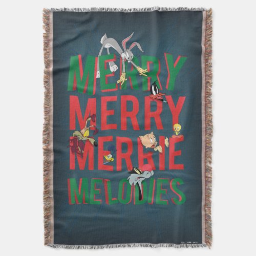 Merry Merry MERRIE MELODIESâ Throw Blanket