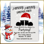 Merry Merry Santa Boots Christmas  Card<br><div class="desc">Personalized Santa boots and hat Merry Merry text,  Christmas holiday greeting card.</div>