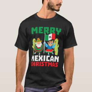 Merry Mexican Christmas Funny Mexico Christmas Gif T-Shirt