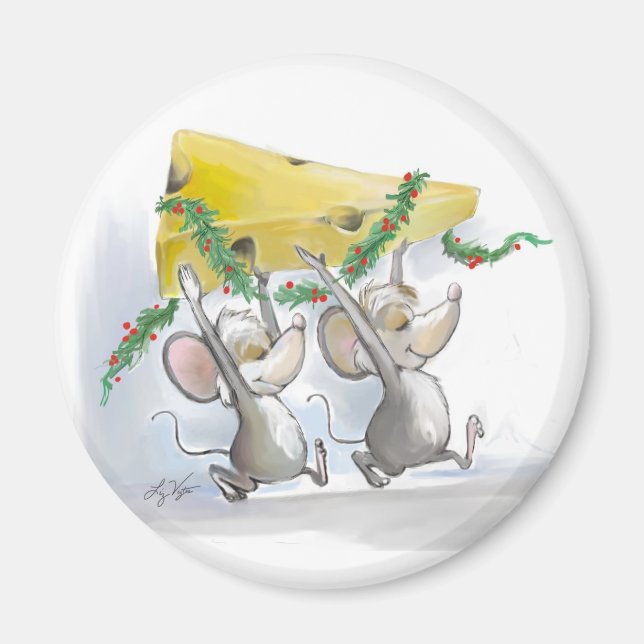 Merry Mice Mic & Mac Magnet (Front)