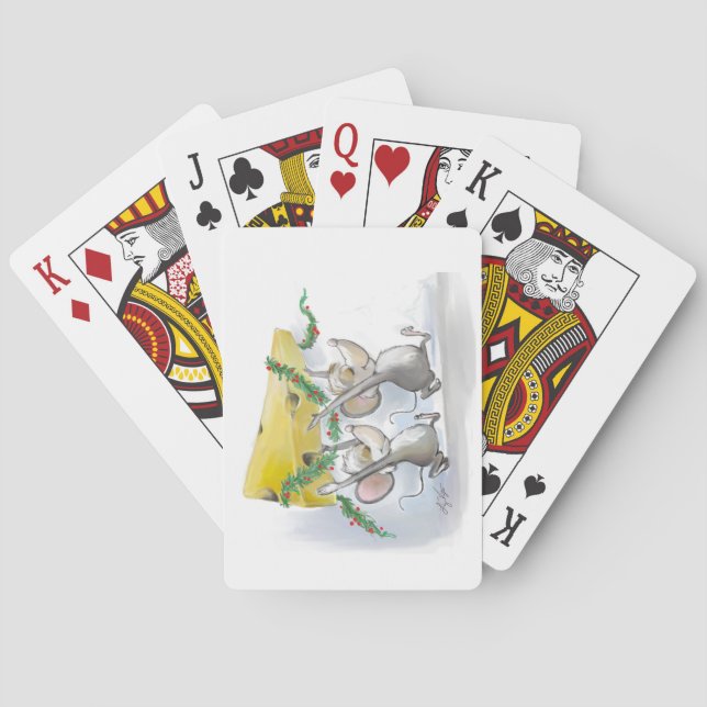 Merry Mice Mic & Mac Playing cards (Back)