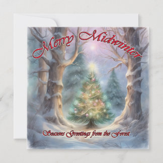Merry Midwinter, Season's Greetings from the Fores Holiday Card
