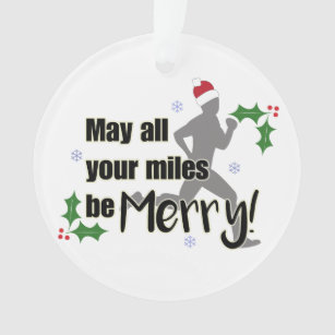 Merry Miles 2.0 Holiday Runners Christmas Ornament