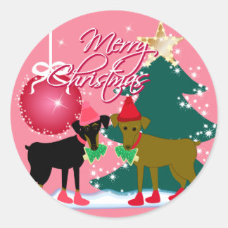 Merry Min Pins Classic Round Sticker
