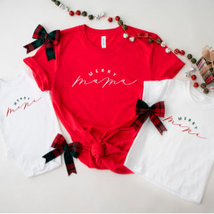 Merry Mini Cute Script Baby Christmas Shirt
