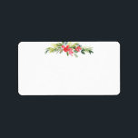 Merry Mistletoe | Blank Christmas Label<br><div class="desc">Painted watercolor mistletoe themed blank address labels for your holiday mailing needs.</div>