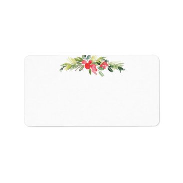 Merry Mistletoe | Blank Christmas Label