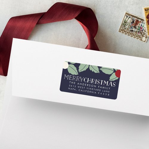 Merry Mistletoe  Oversized Holiday Return Address Label