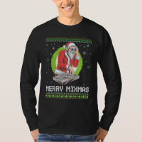 Merry Mixmas Santa Christmas DJ Turntable Music Pr