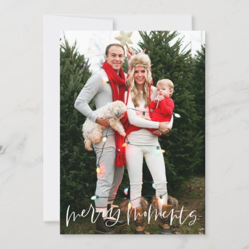 Merry Moments Calligraphy Christmas card