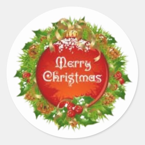 Merry Moments Festive Cheer in Every Peel Classic Round Sticker