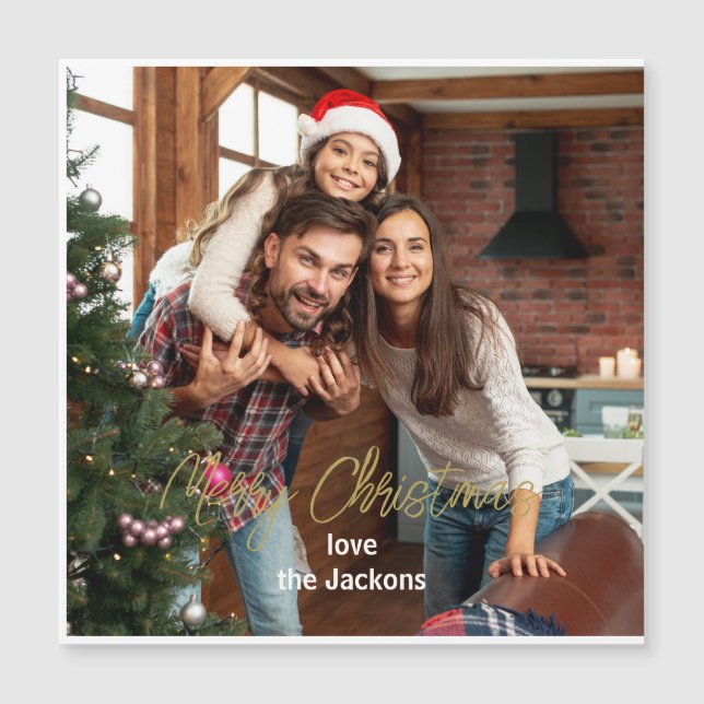 Merry Moments: Personalized Christmas Photo Card (Front)