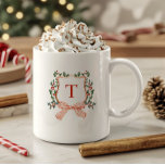 MERRY MONOGRAM COFFEE MUG