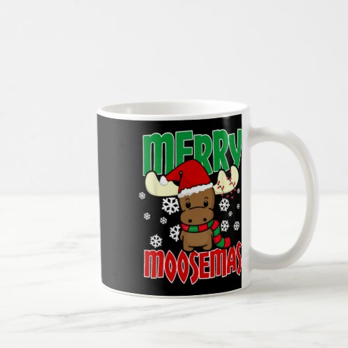 Merry Moosemas Christmas Holiday Moose  Coffee Mug