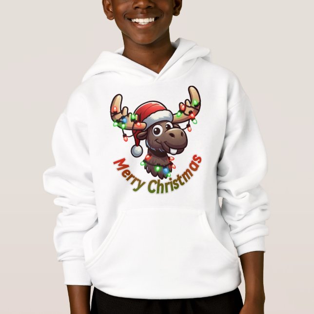 Merry Moosemas Hoodie (Front)