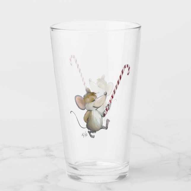 Merry Mouse Moe Glass Cup (Front)