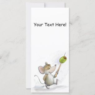 Merry Mouse Moe with Olive Bookmark