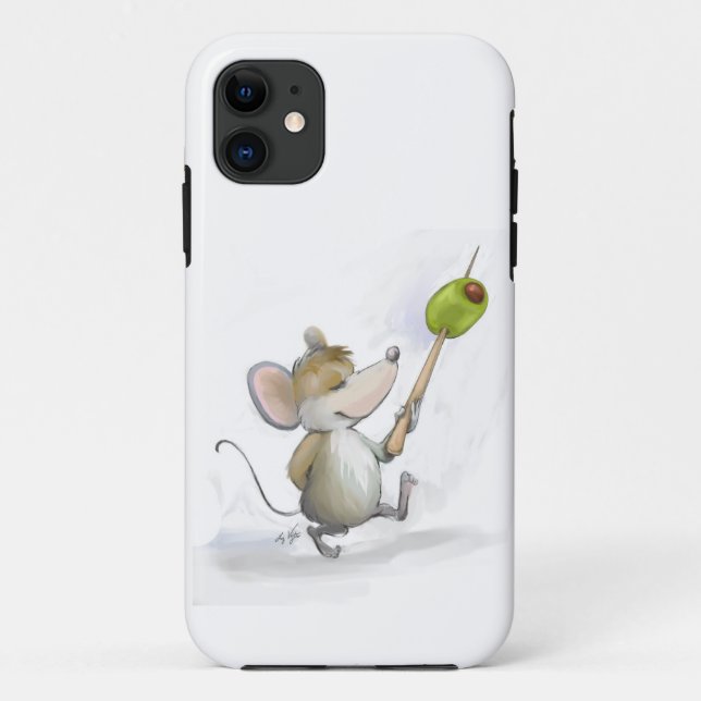 Merry Mouse Moe with Olive Case-Mate iPhone Case (Back)