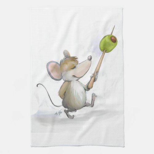 Merry Mouse Moe with Olive Kitchen Towel