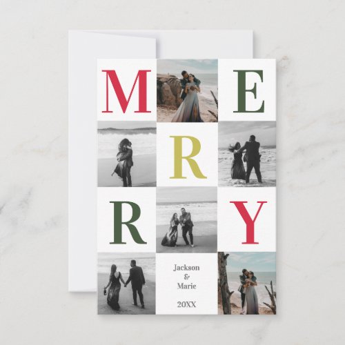 Merry Multi photo Christmas design