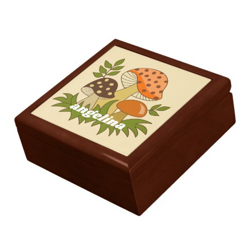 Merry Mushroom with Custom Name Gift Box