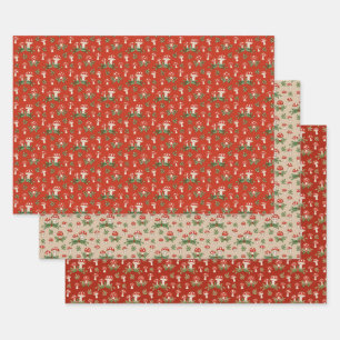 Merry Mushrooms Wrapping Paper Sheets