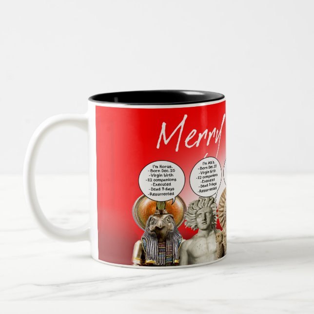 MERRY MYTH-MAS! - Two-Tone COFFEE MUG (Left)