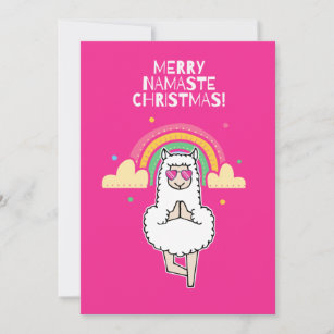 Merry Namaste Christmas Card