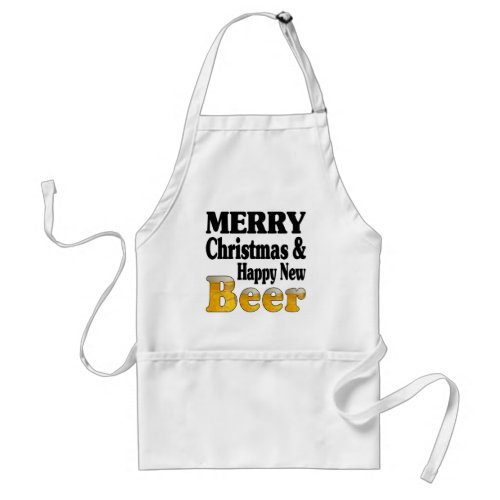 Merry New Beer Apron