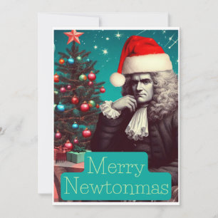 Merry Newtonmas Sir Isaac Newton Holiday Card