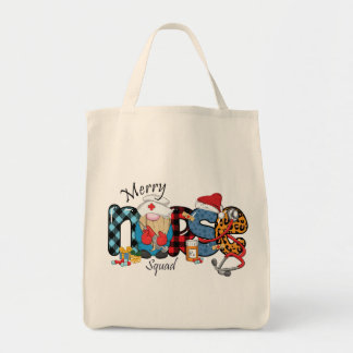 Merry Nurse Squad Tote Bag