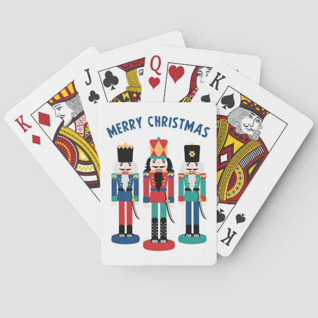 Merry Nutcrackers Poker Cards (Back)