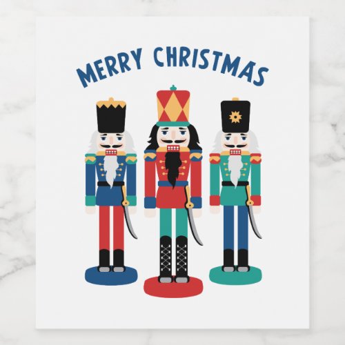 Merry Nutcrackers Wine Label