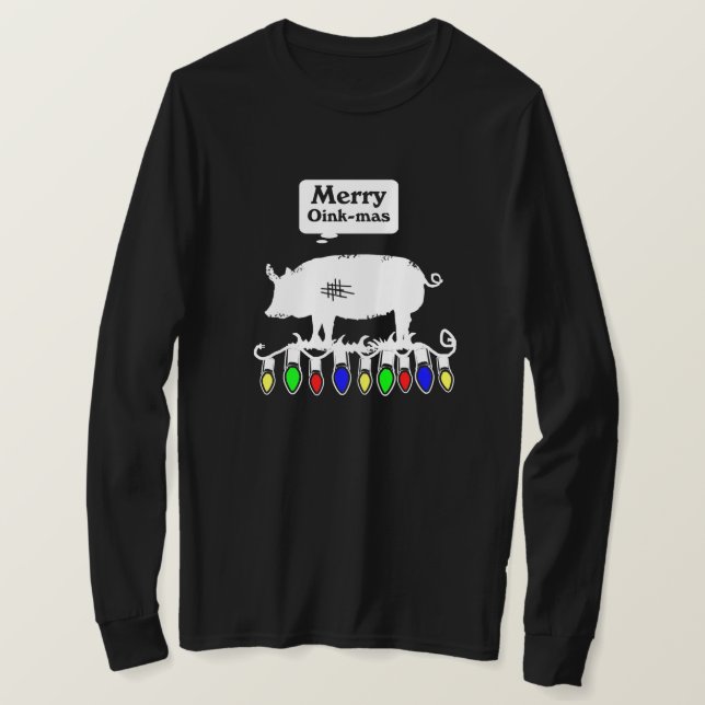 Merry Oink-Mas T-Shirt (Design Front)