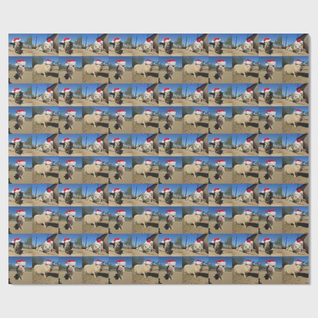 Merry Oinkmas Gift Wrap (Flat)