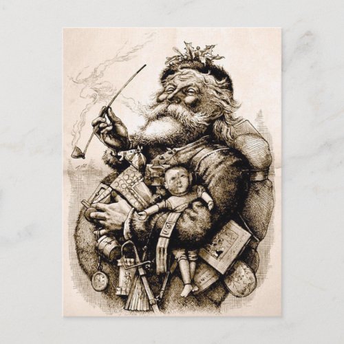 Merry Old Santa Claus Postcard