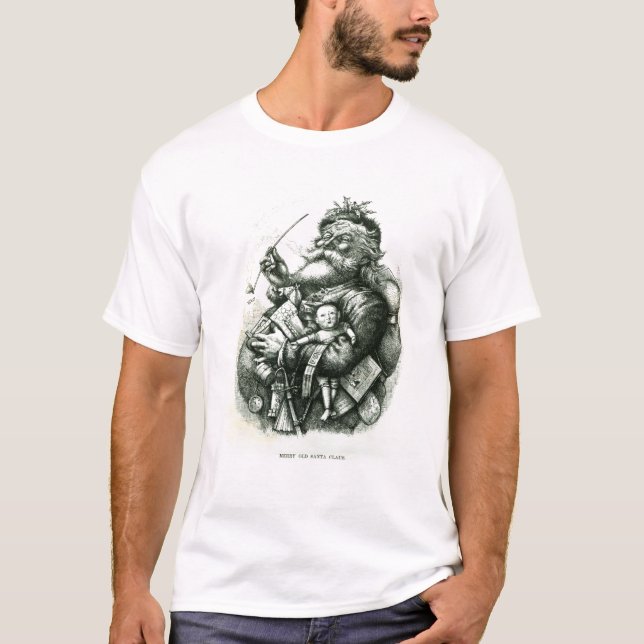 Merry Old Santa Claus T-Shirt (Front)