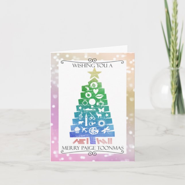 Merry Paige Toonmas Holiday Card (Front)